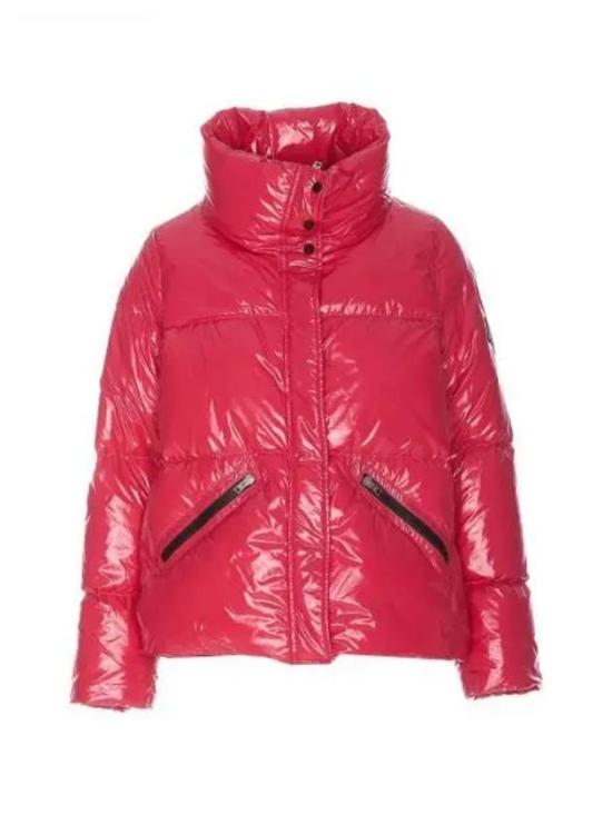 Cropped Down Jacket with High Collar