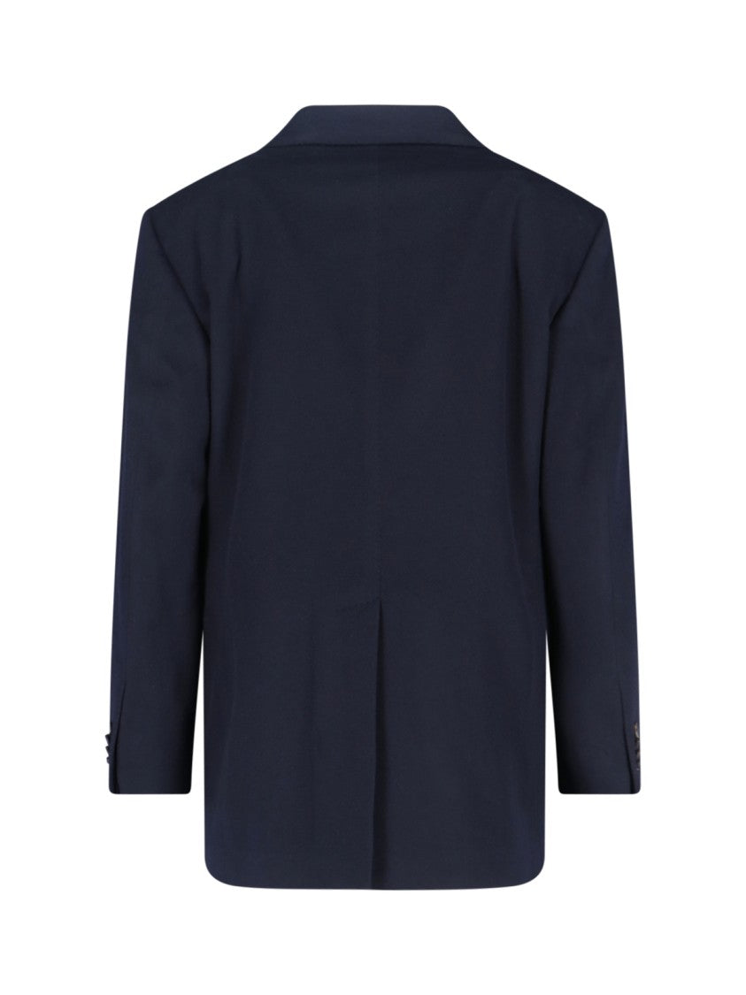 "Cecily" Cashmere Blazer – Navy Blue