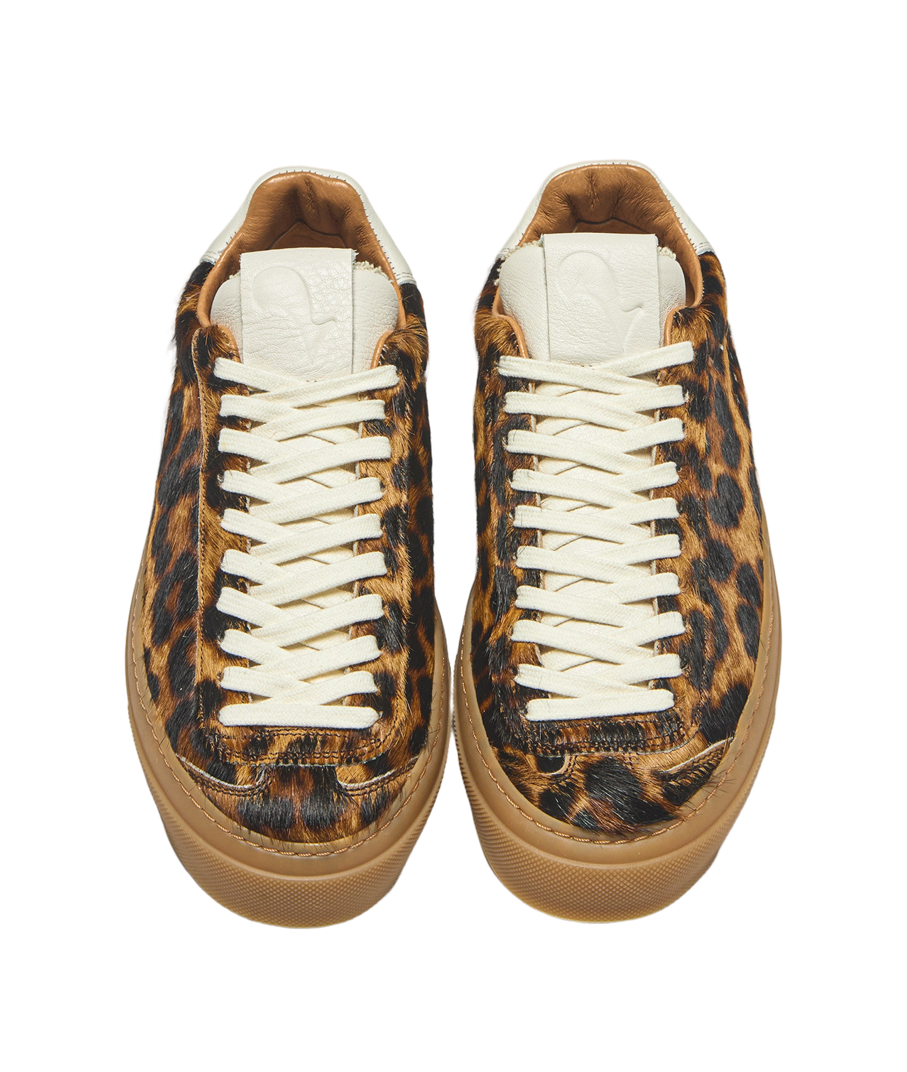 Leopard Print Fur Sneakers