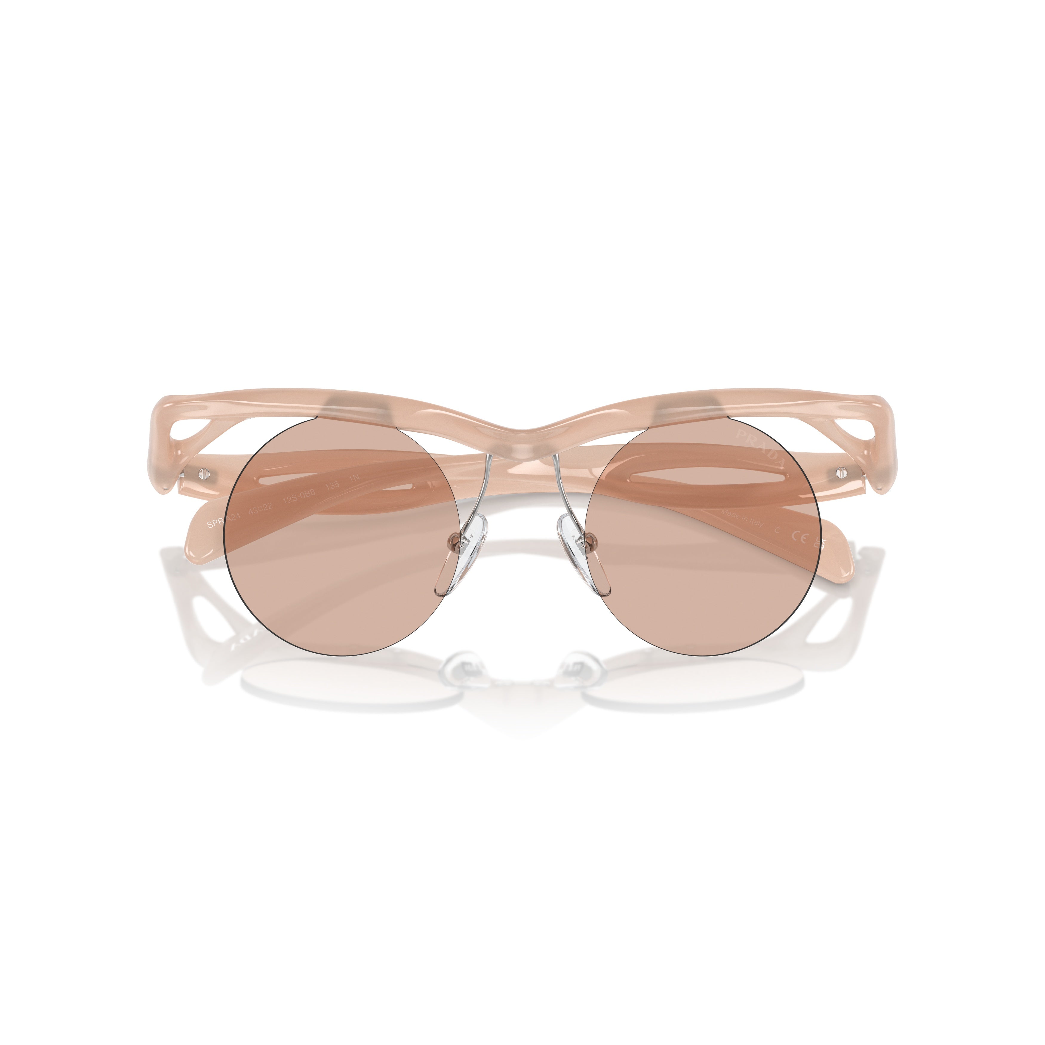 0pr A24s Translucent Wavy Acetate Sunglasses