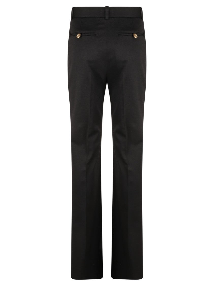 Black Trousers With Concealed Zip