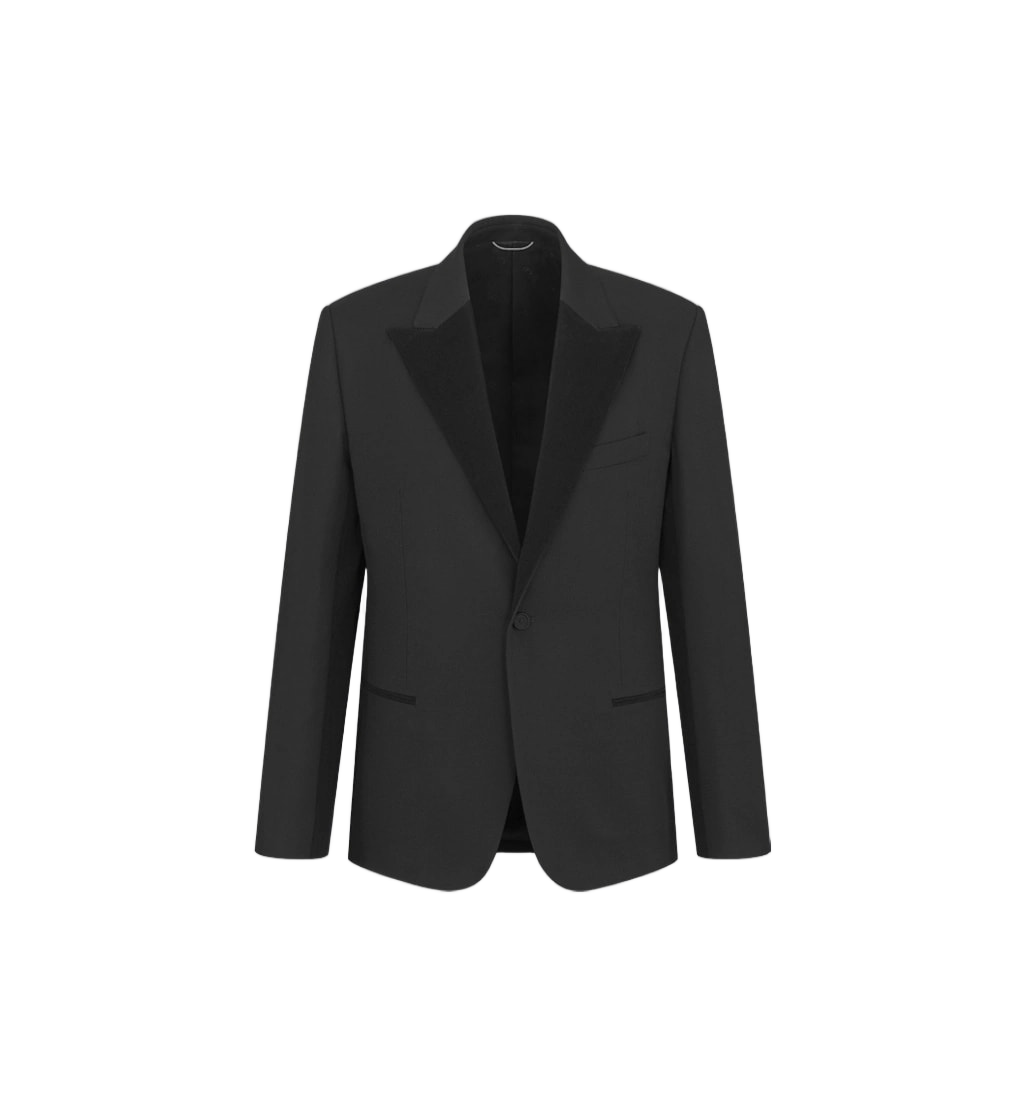 Tailored Single-Button Woven Blazer