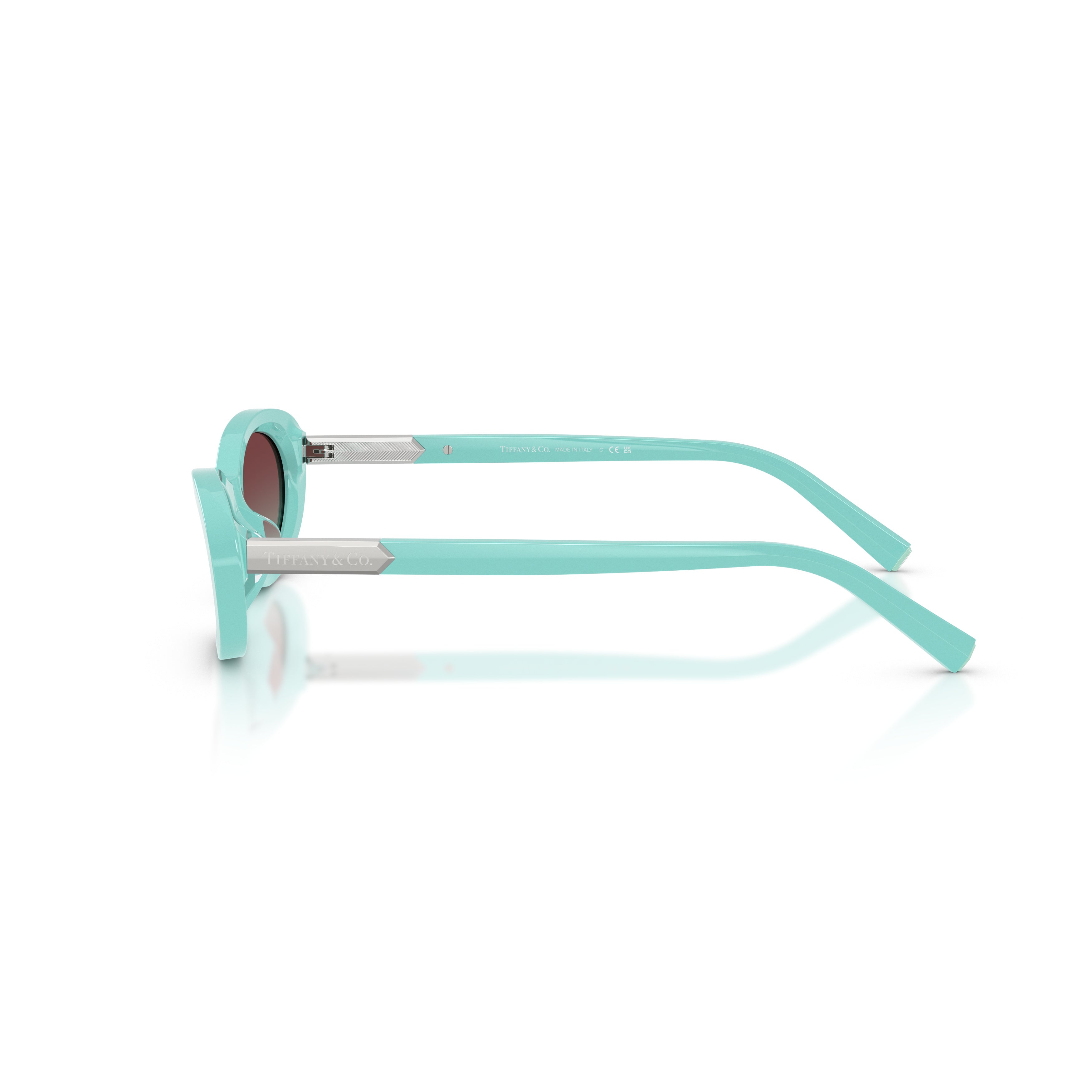 0tf4250 Oval Acetate Sunglasses in Light Turquoise