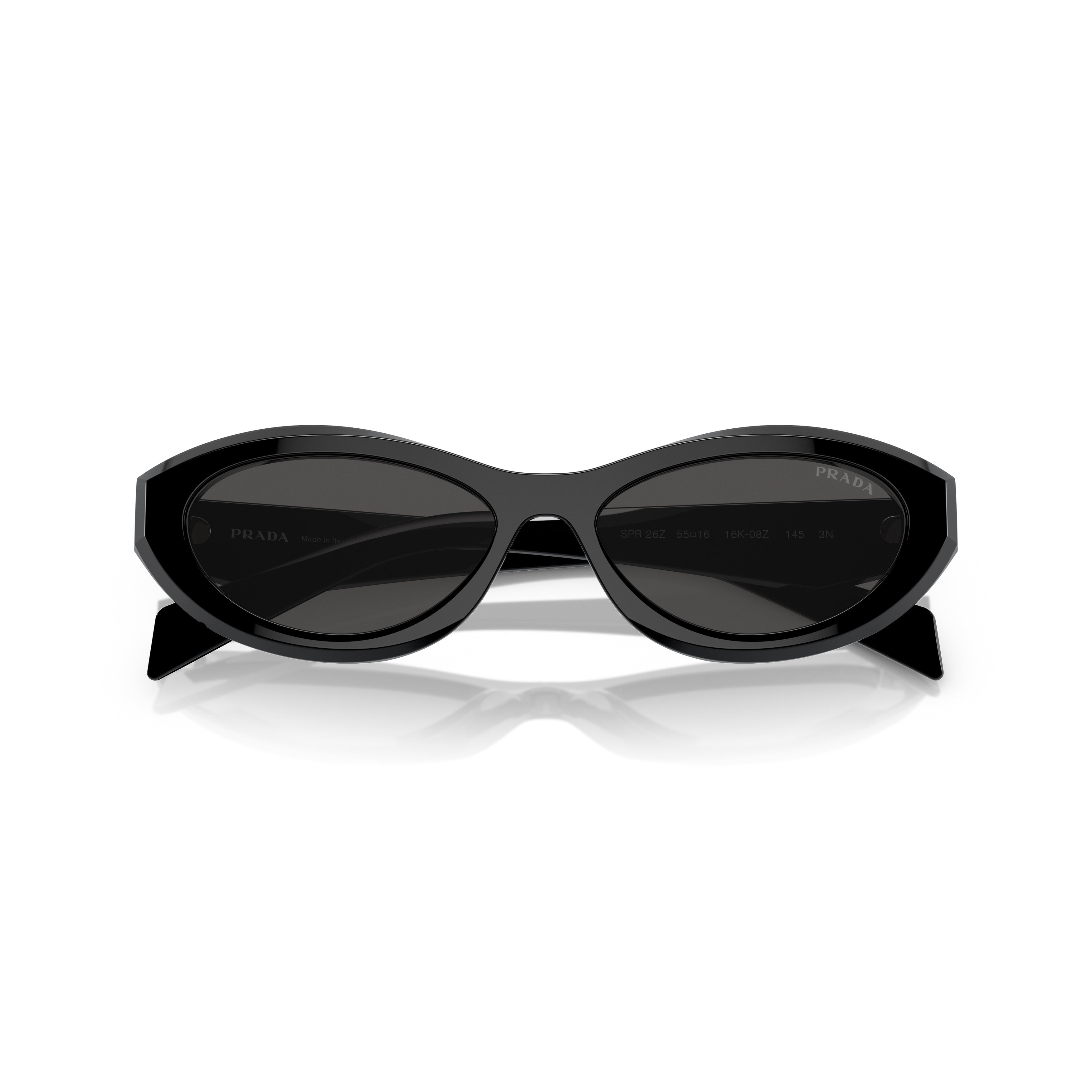 0pr 26zs Cat-Eye Black Acetate Sunglasses