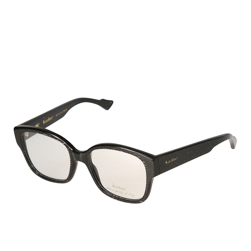 Toska Textured Black Rectangular Frame Eyeglasses