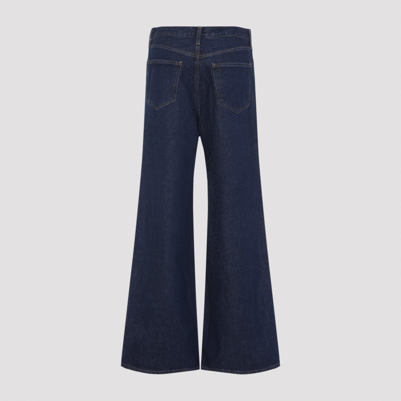 Flared Denim Jeans With Regular Waist