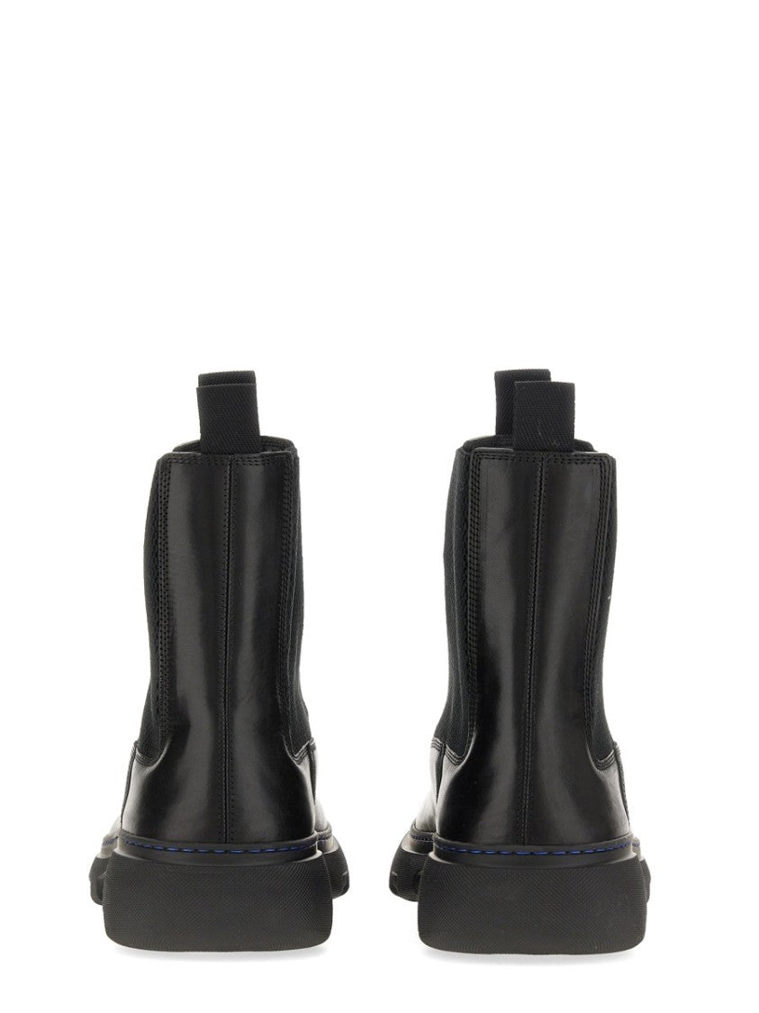 Calf Grain Leather Boots