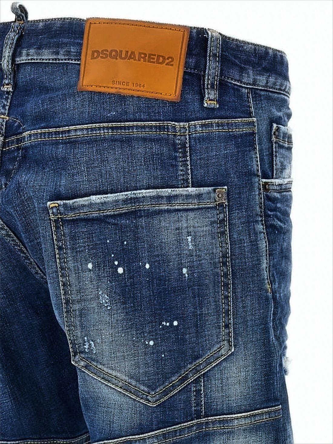 Distressed Slim Fit Denim Pants