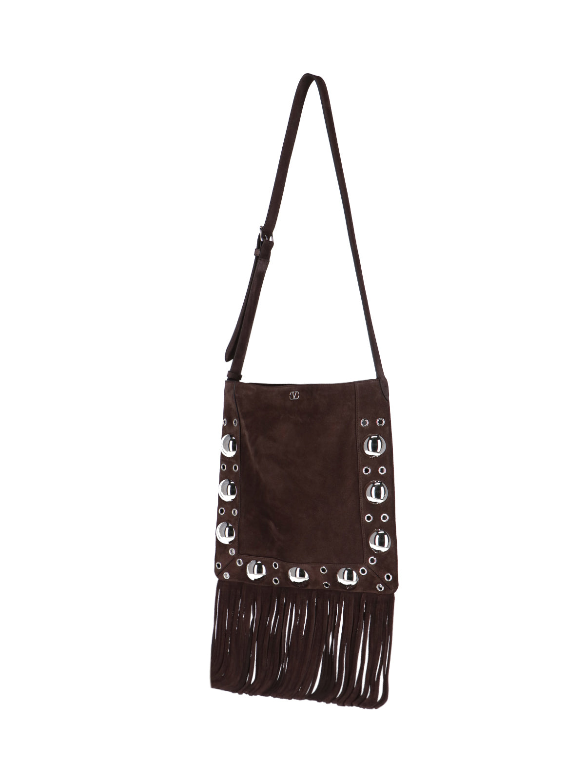 Dark Brown Suede Shoulder Bag