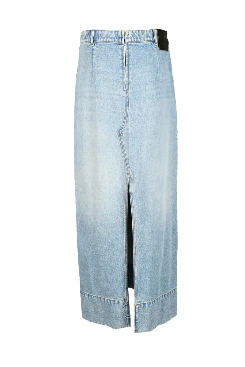 Light Blue Denim Skirt