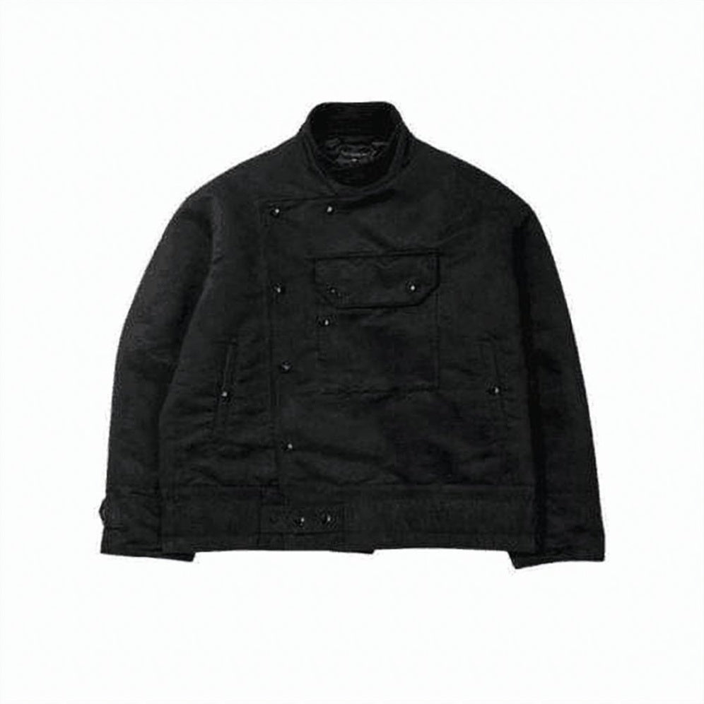 Structured High-Collar Jacket With Minimalist Design