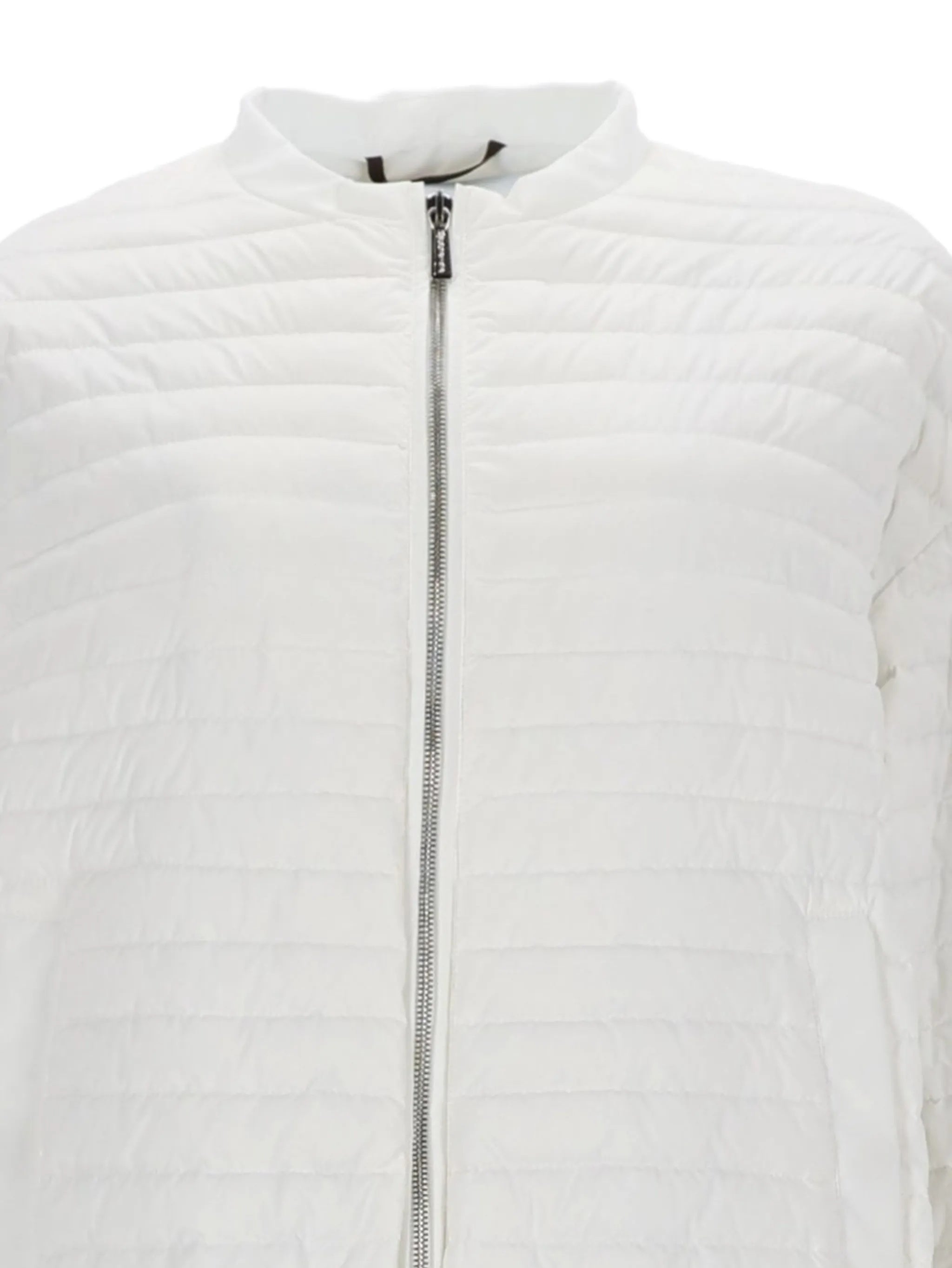 Quilted Lightweight Jacket With Horizontal Stitch Design