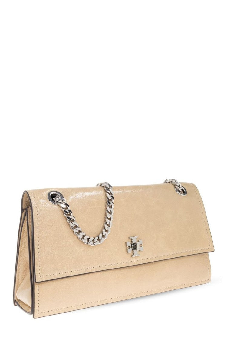 Beige Baguette Shoulder Bag