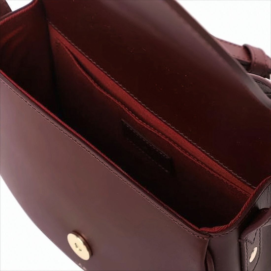 Structured Burgundy Crossbody Bag