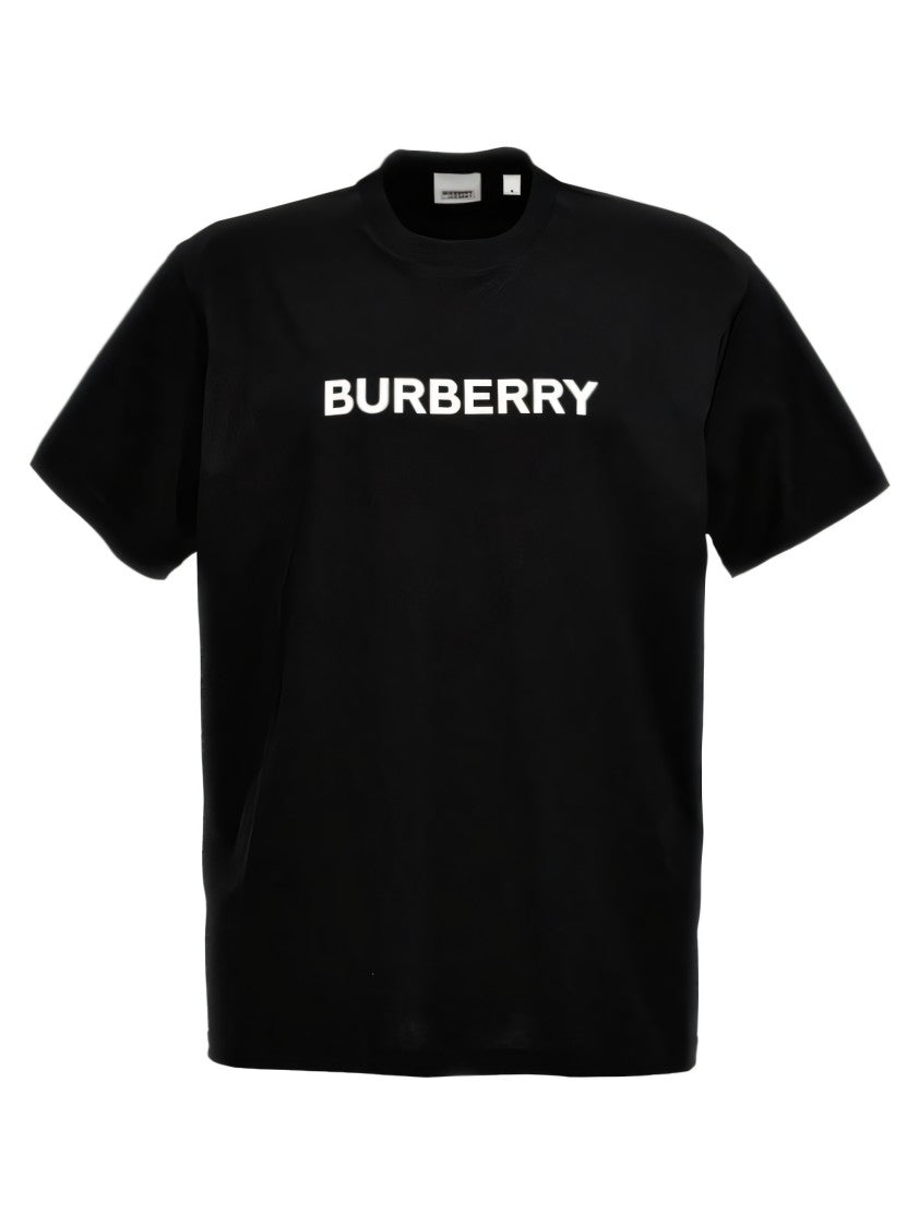 Classic Black Short-Sleeve T-Shirt With Bold Logo Print