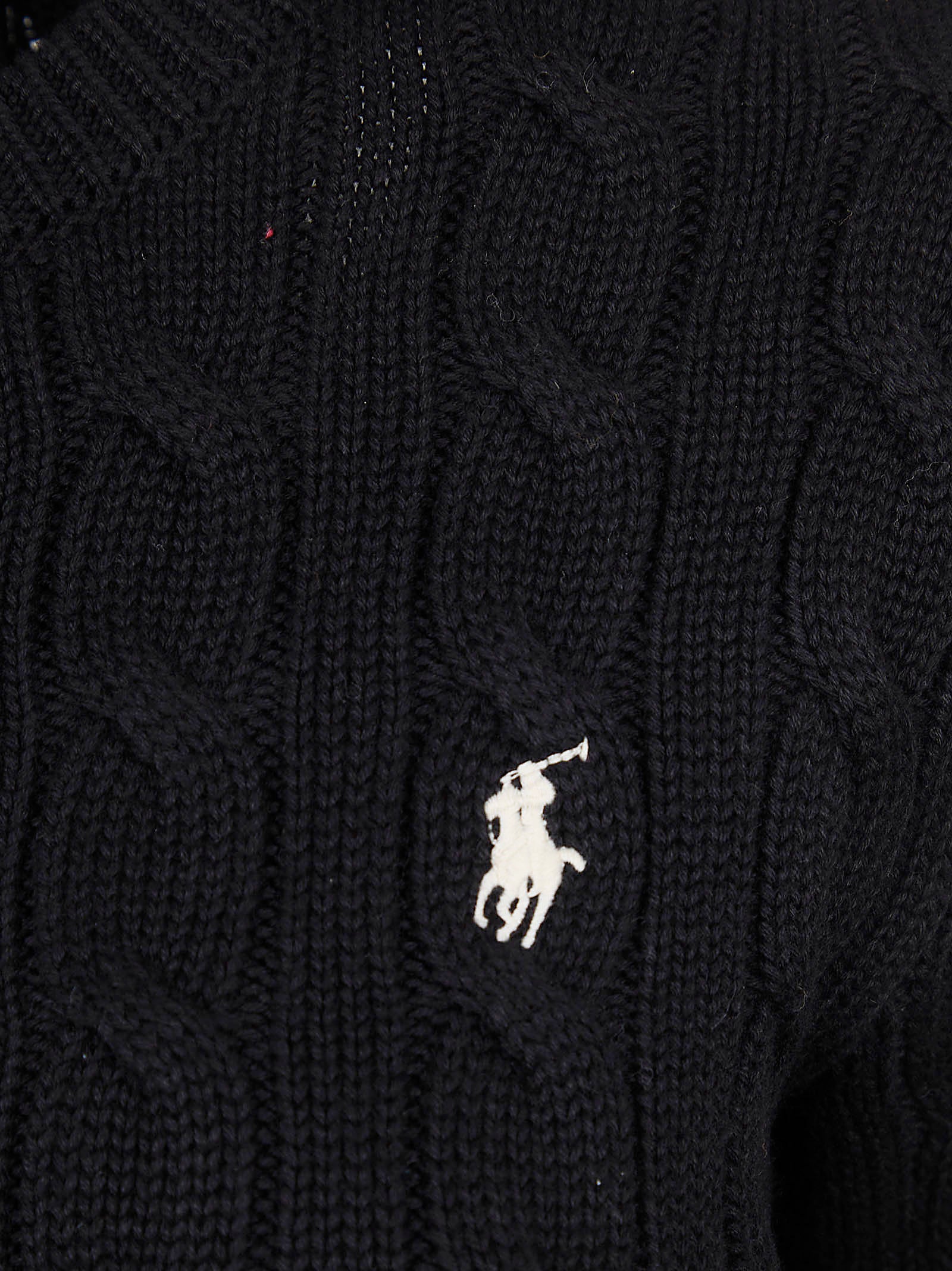 Cable Knit Cardigan with Button-Down Front