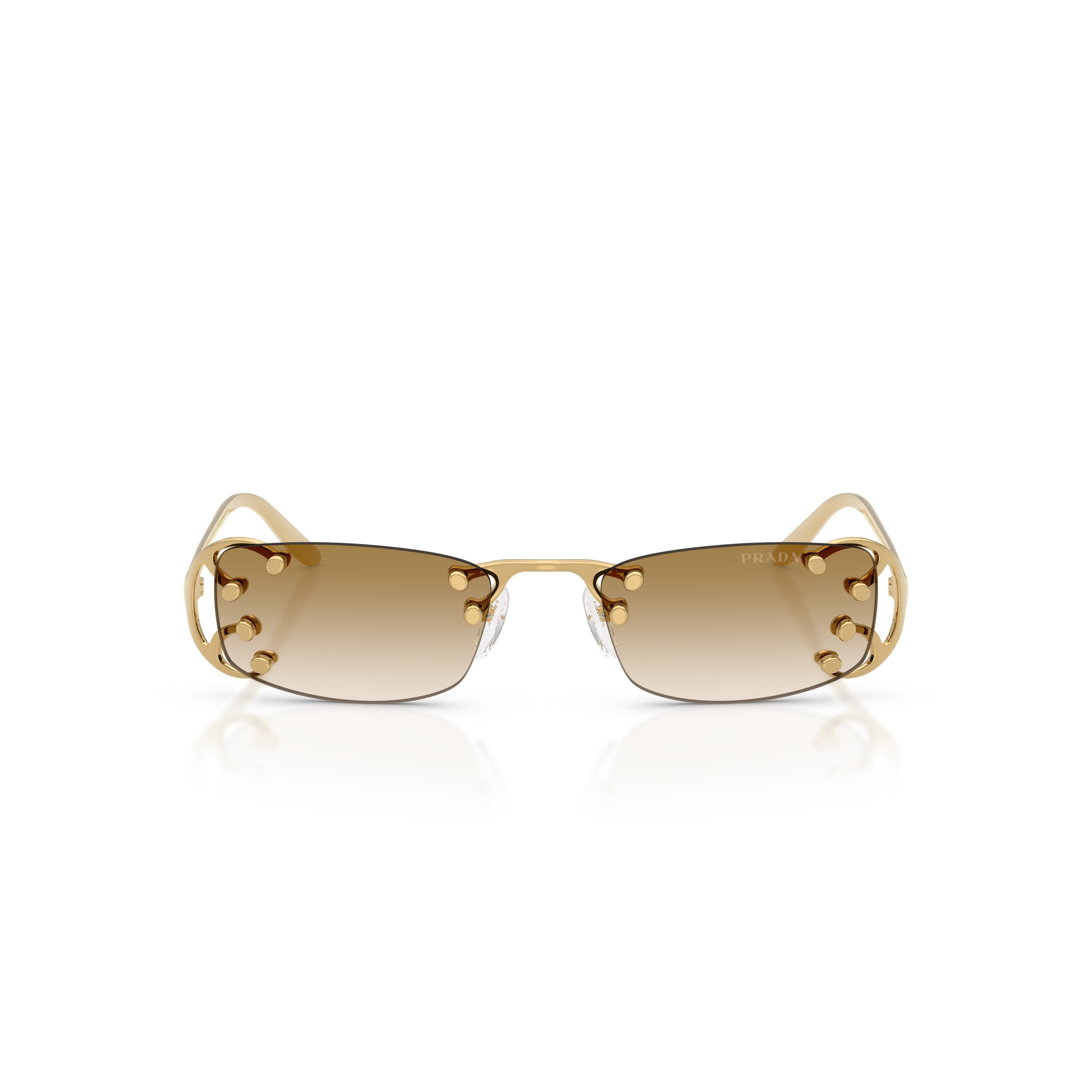 0pr C57s Rectangular Gradient Brown Sunglasses