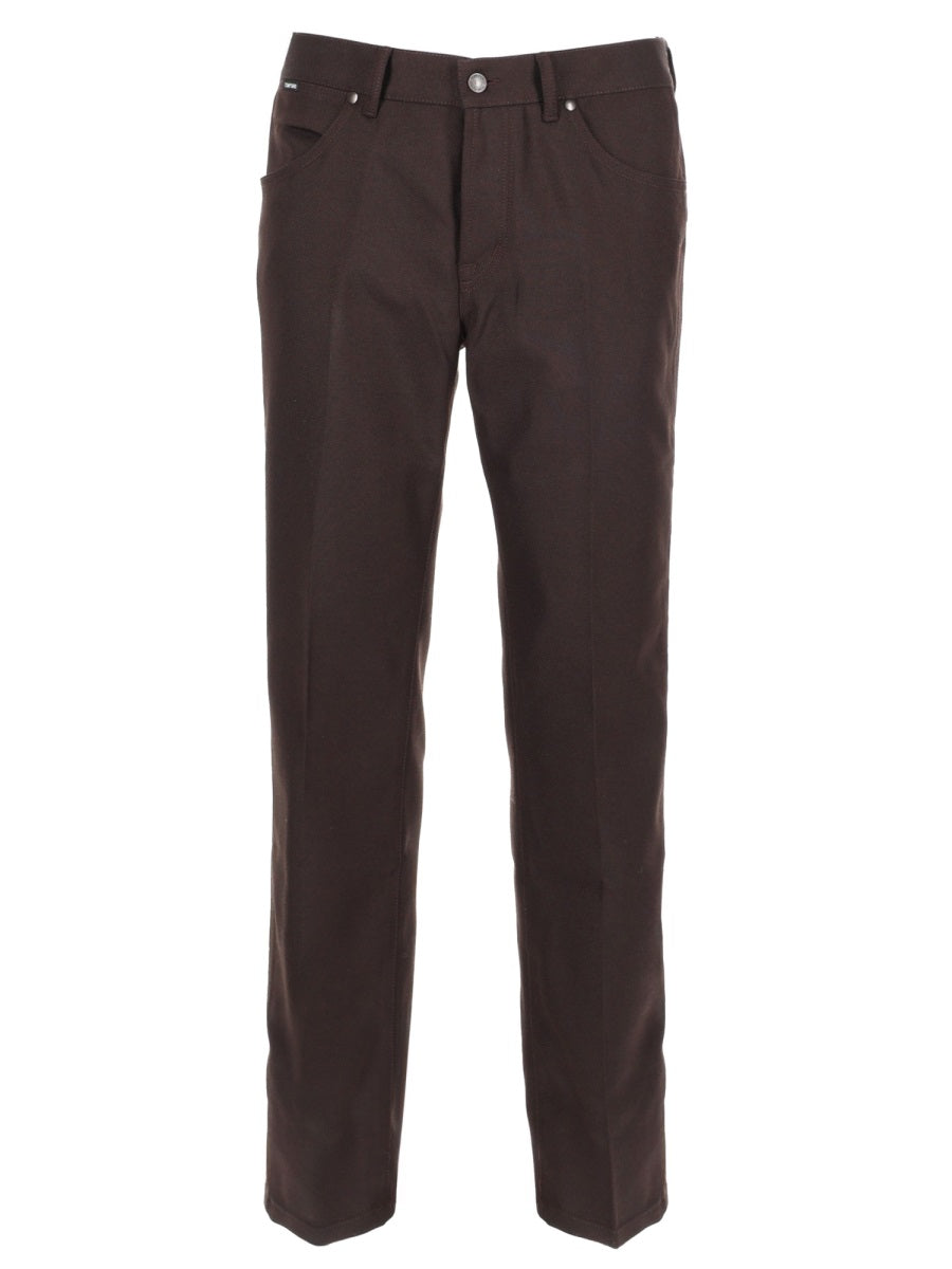 Straight-Leg Casual Pants With Five-Pocket Styling
