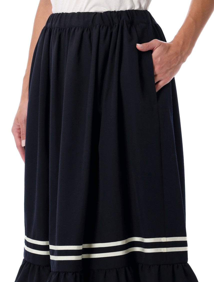 Girl Wool Midi Skirt
