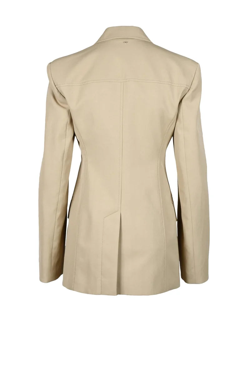 Structured Beige Tailored Jacket