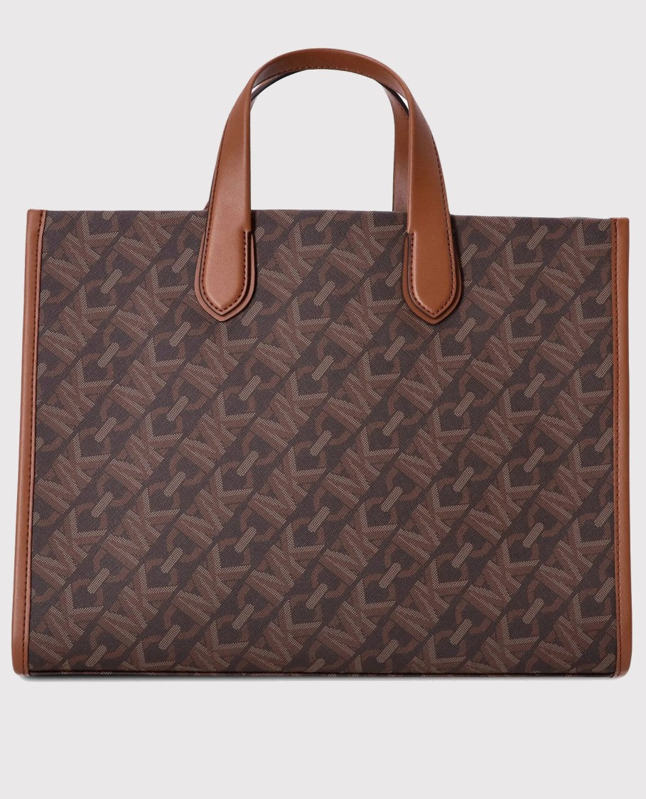Structured Monogram Bag With Dual Handles