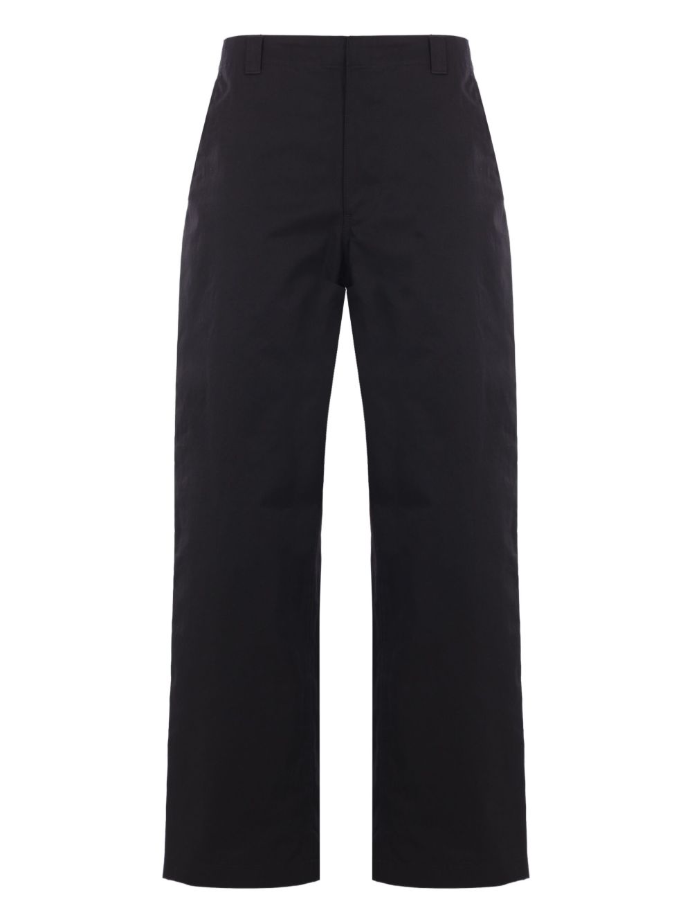 Straight-Leg Trousers With Minimalist Design And Functional Pocket