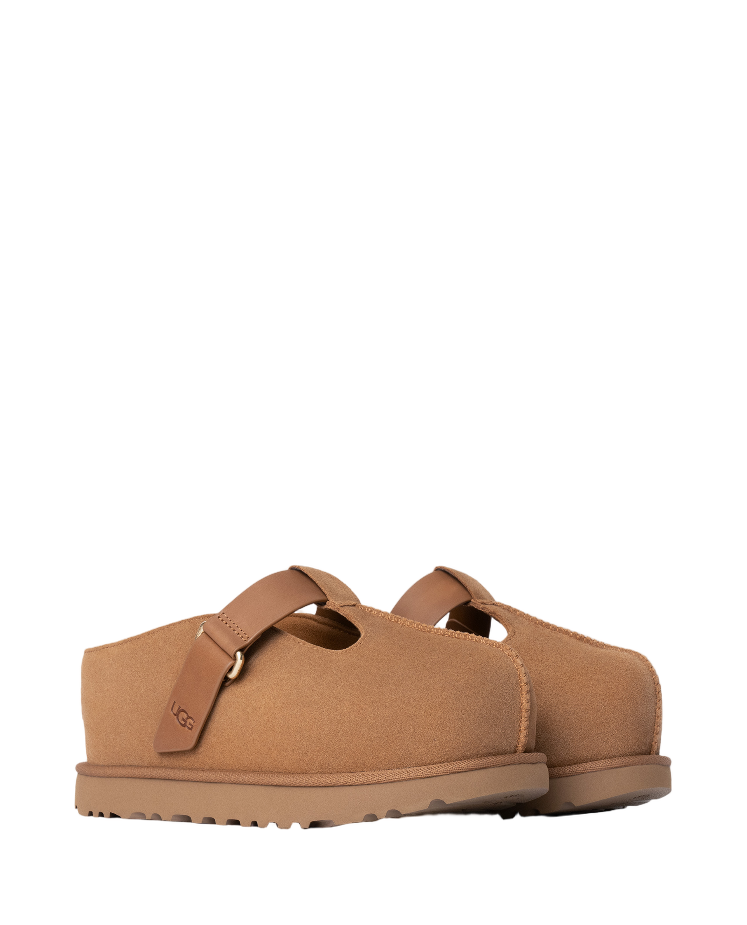 Brown Goldenstar Hi Shearling Clogs