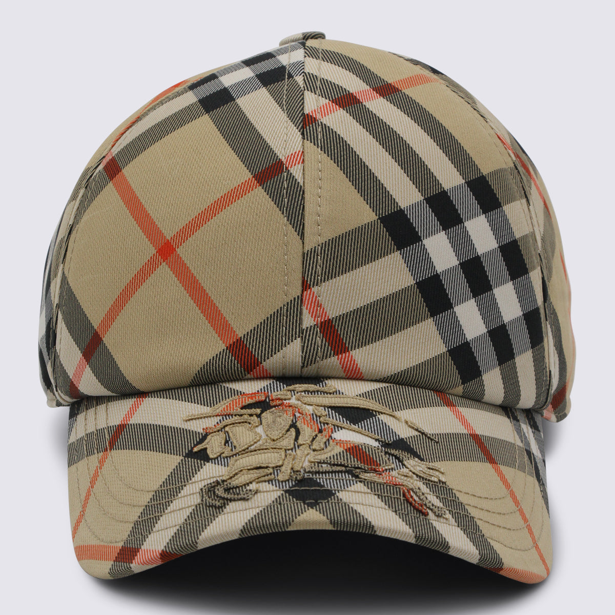 Beige Logo-Detail Hat