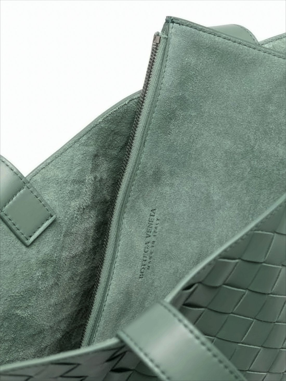 Structured Woven Leather Tote Bag