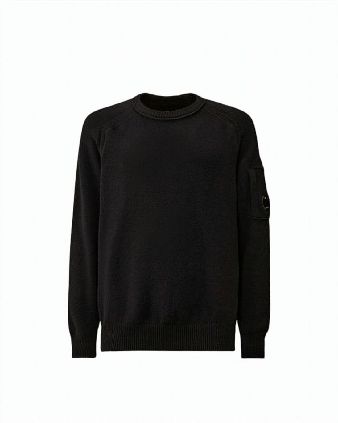 Classic Crewneck Sweater with Ribbed Detailing