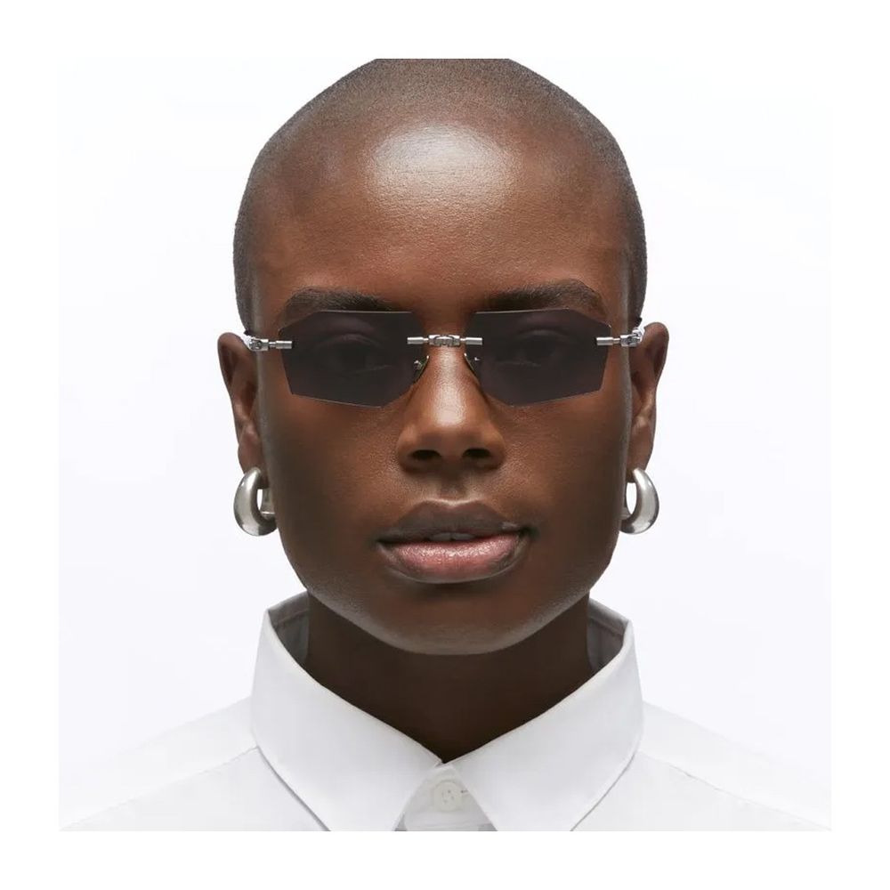 Mask H63 Rimless Geometric Sunglasses