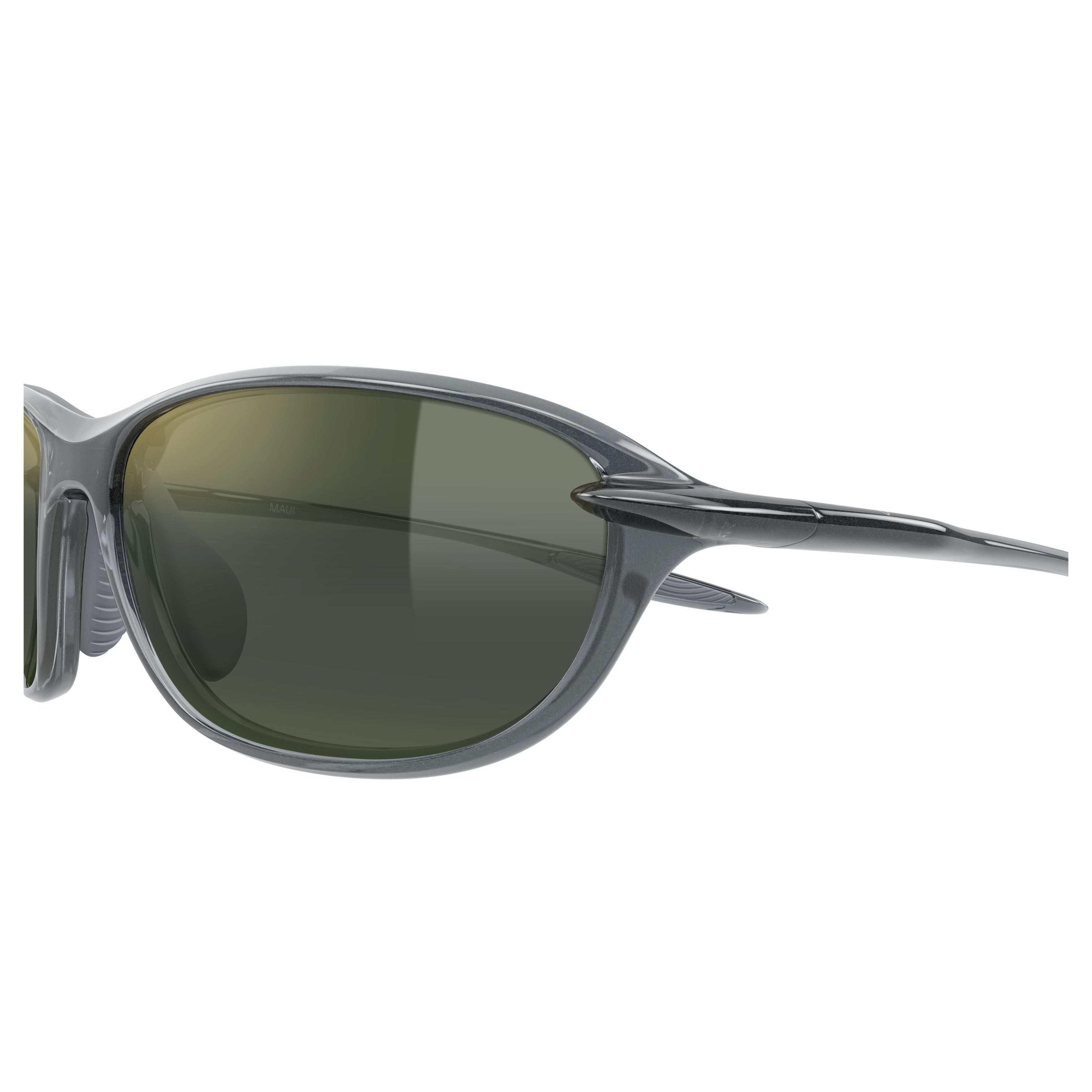Hookipa Ultra R Semi-Rimless Sunglasses with Dark Green Tinted Lenses