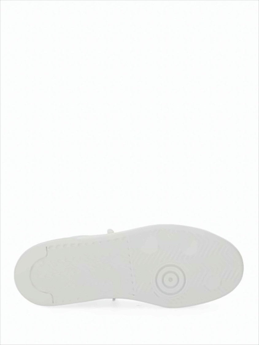 Smooth Leather Low-Top Sneakers With Tonal Star Accents