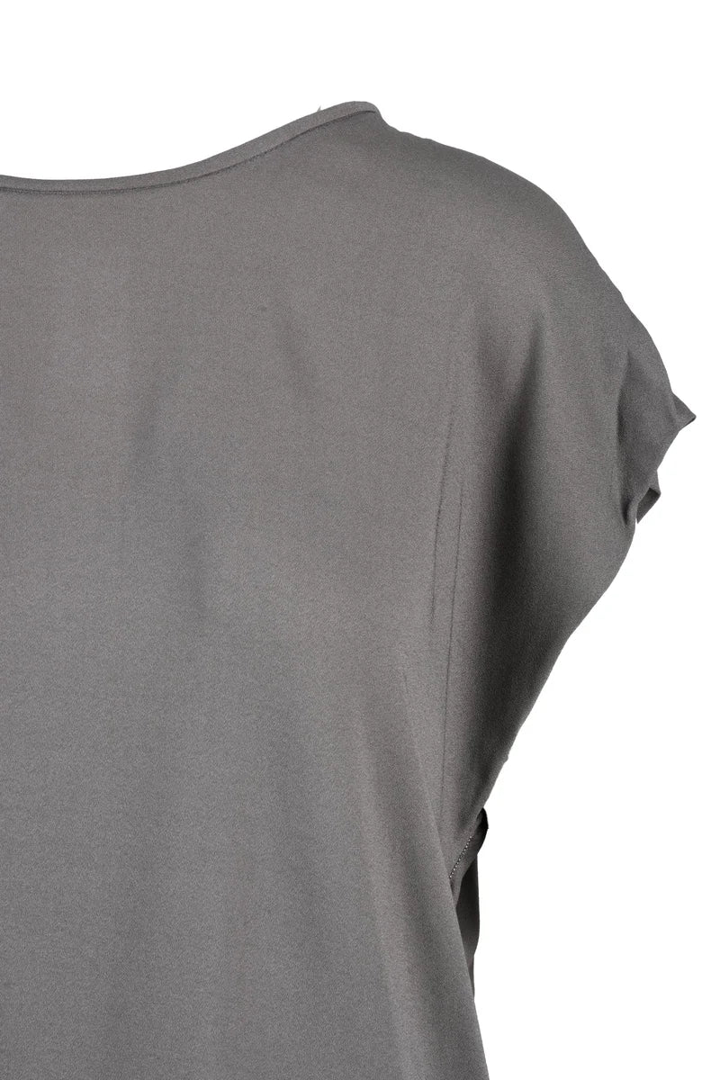Viscose Stretch Top - Grey