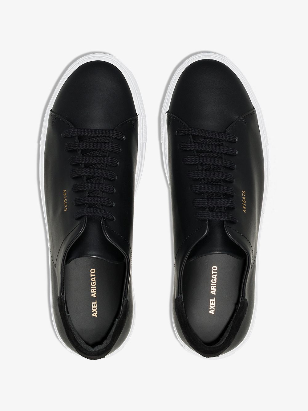 Black Leather Sneakers