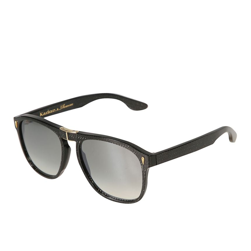 Gipsy Flag Glamour Textured Black Frame Sunglasses
