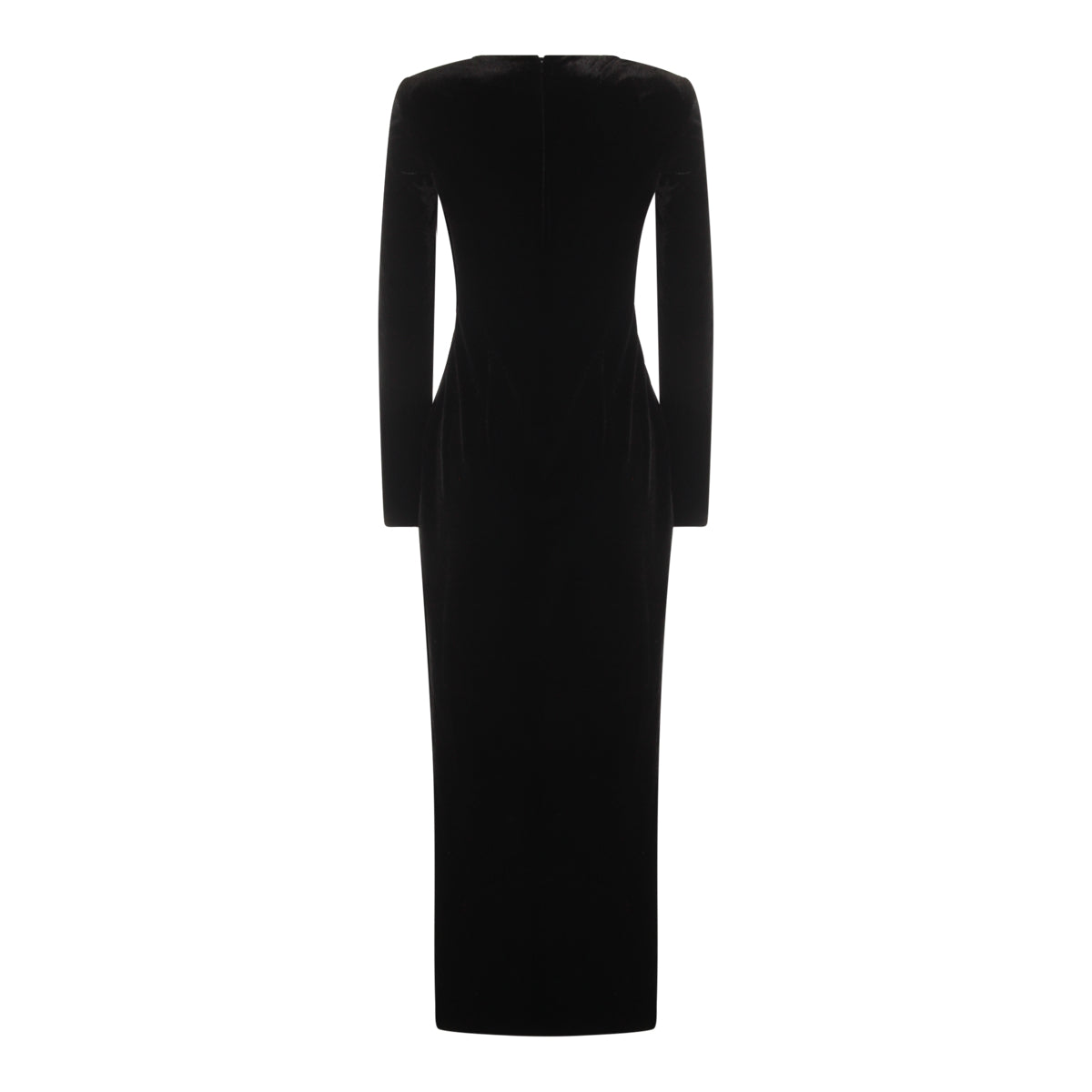 Fitted Black Maxi Dress