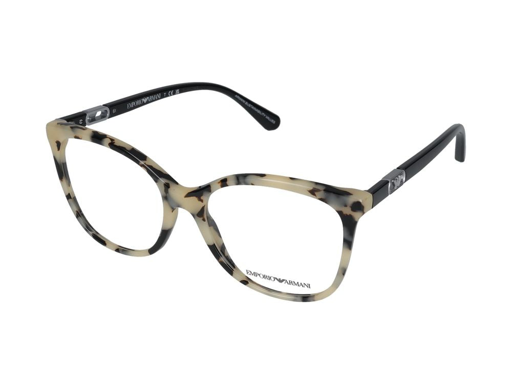 Eyeglasses Emporio Armani 0EA3231 6058 Panna Havana lucido 54/17/140