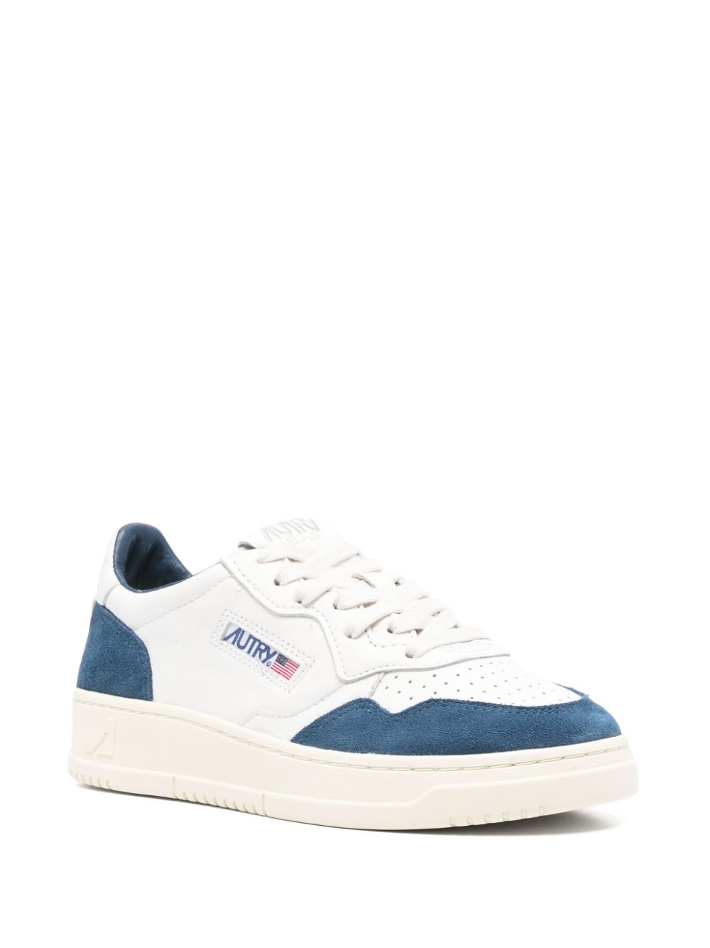 Low-Top Sneakers with Perforated Toe Box