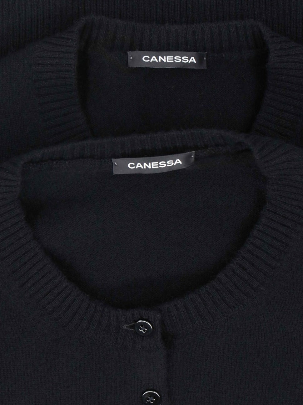 "Cashmere Twinset" Black Cardigan