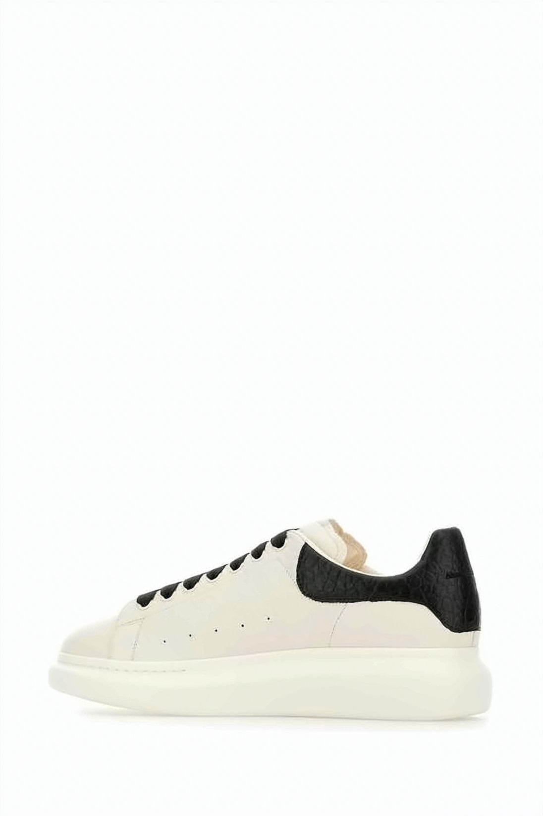 Oversized Neutral Lambskin Sneakers with Cushioned Sole