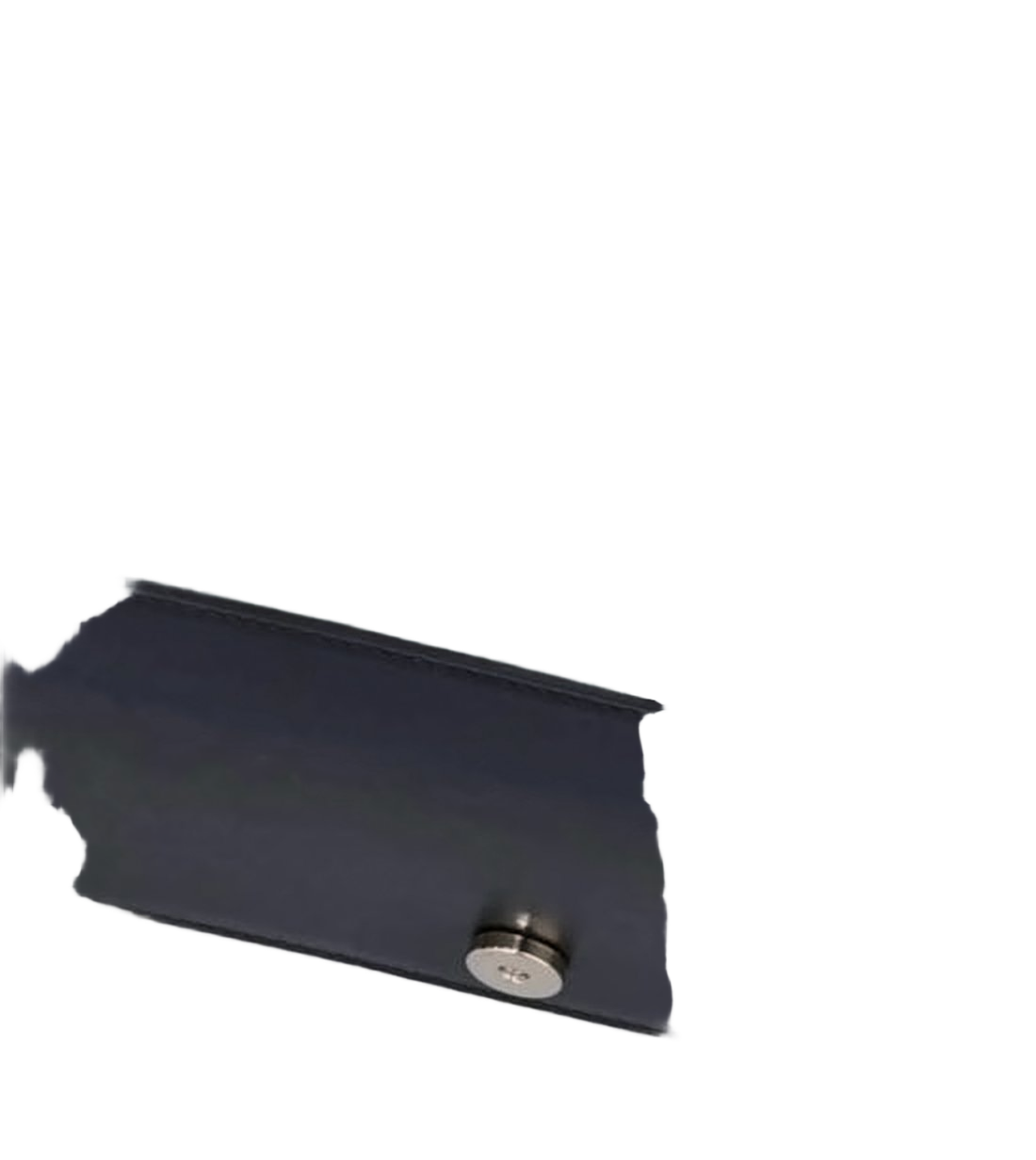 Rectangular Black Calf Leather Shoulder Bag