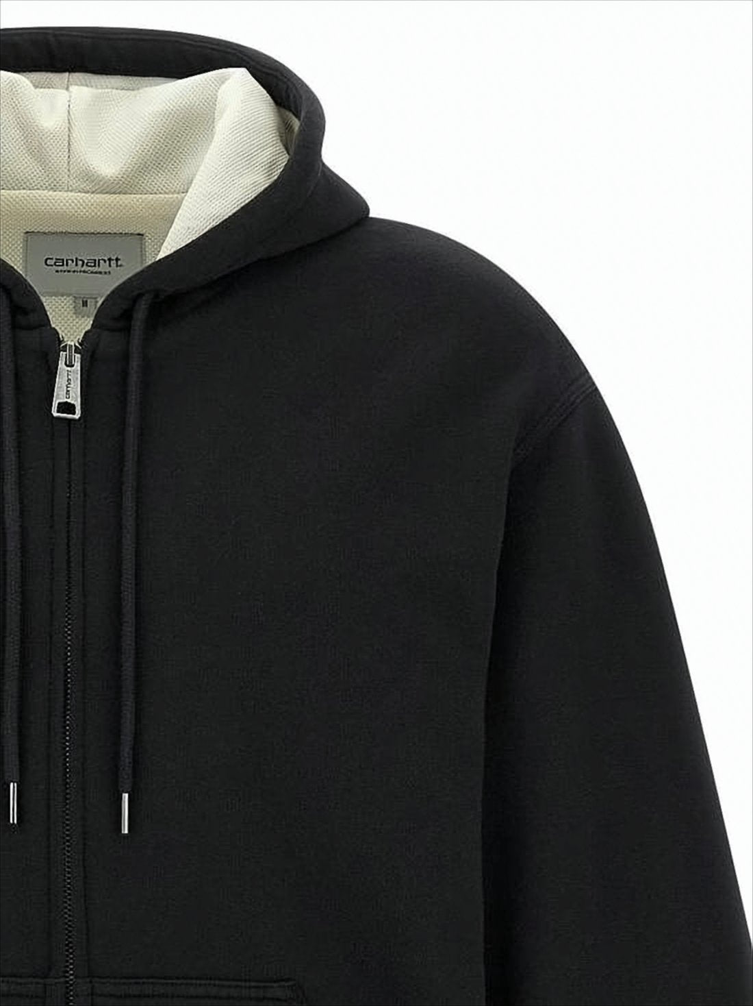 Black Zip-Up Hooded Jacket