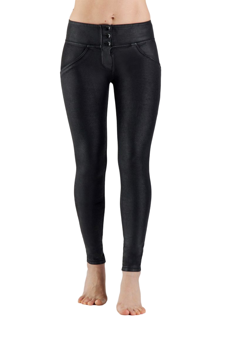 Skinny Fit Black Pants With Push-Up Effect