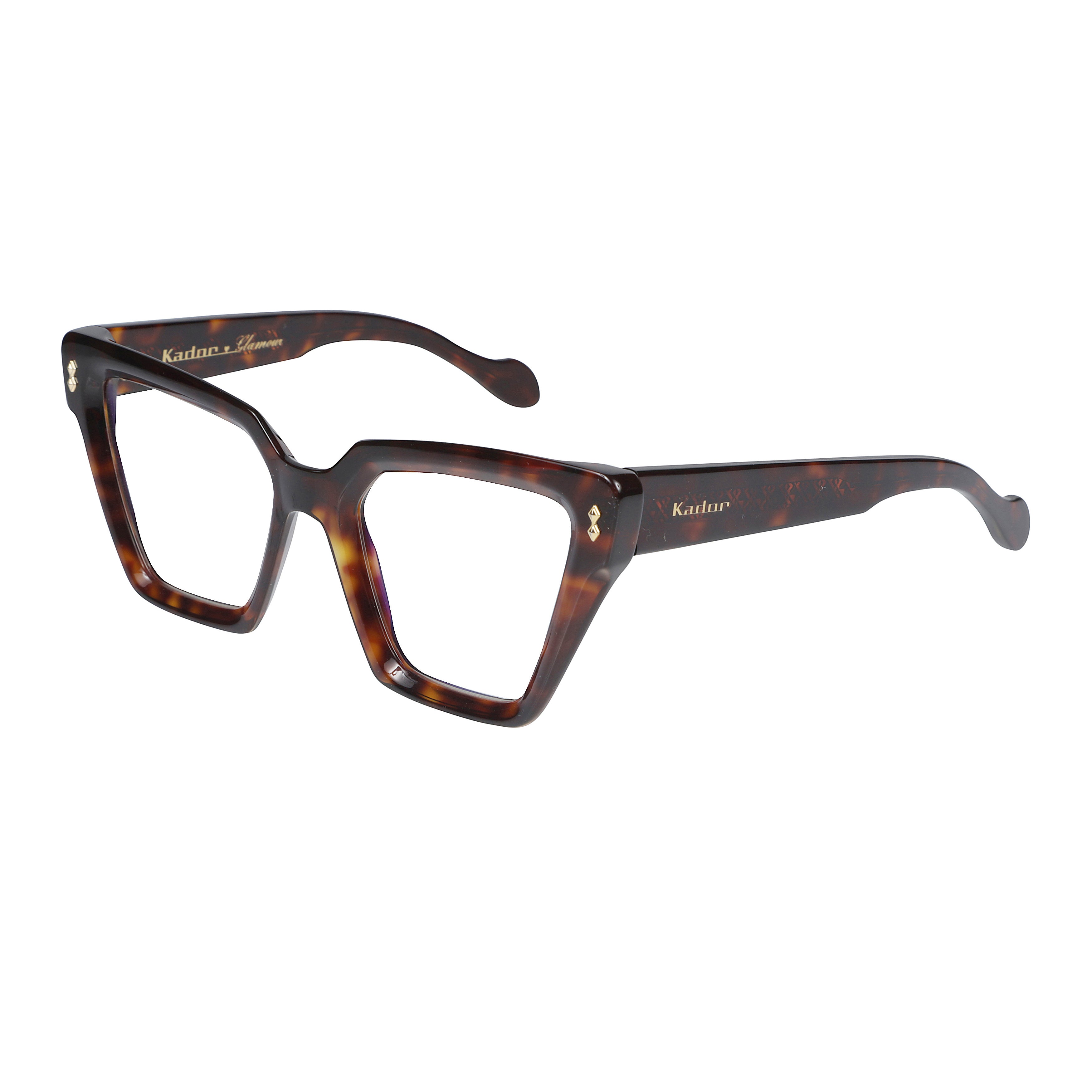 Vanessa Glamour Oversized Tortoiseshell Square Frame Eyeglasses