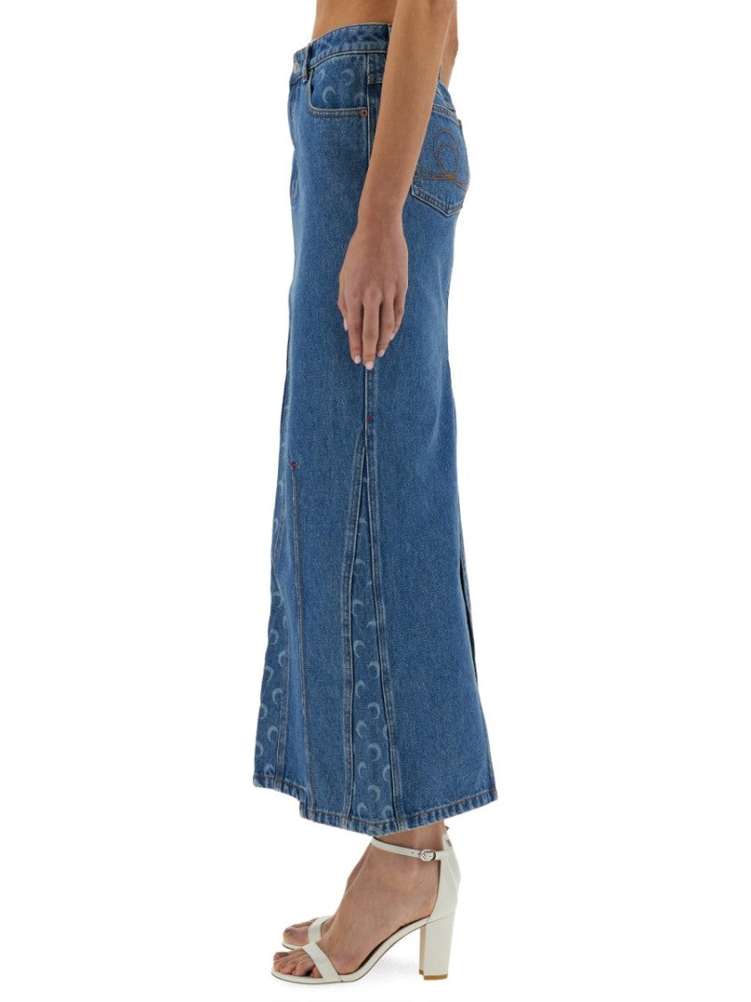 "Moon Laser" Long Skirt
