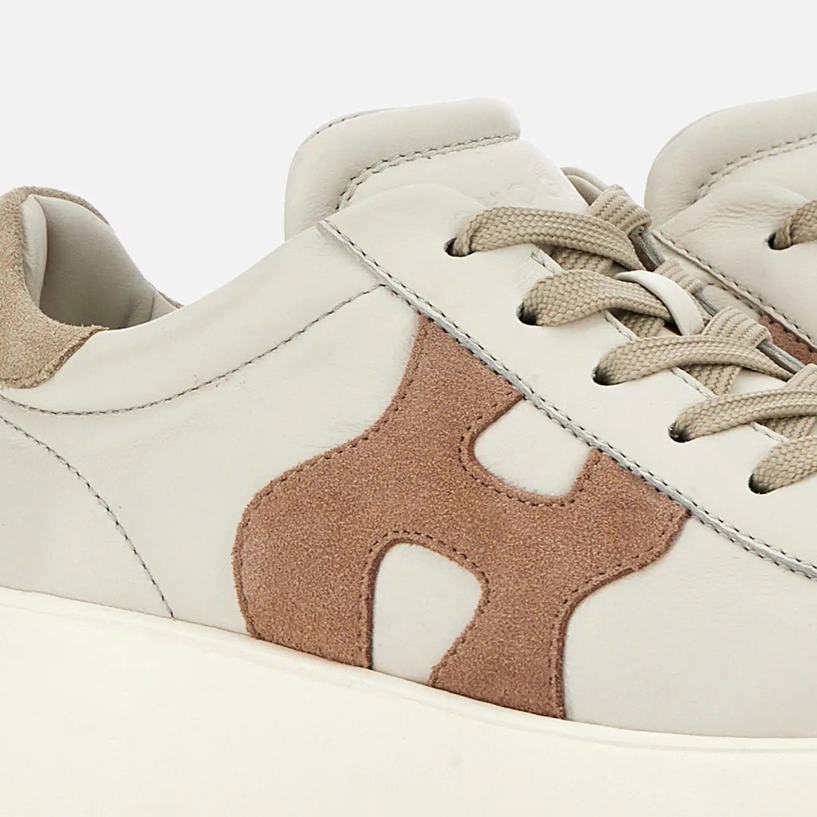 Rebel H562 Lace-Up Sneakers in Sheepskin and Calfskin