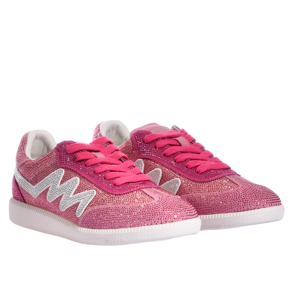 Handmade Imperial Pink Gradient Sneakers