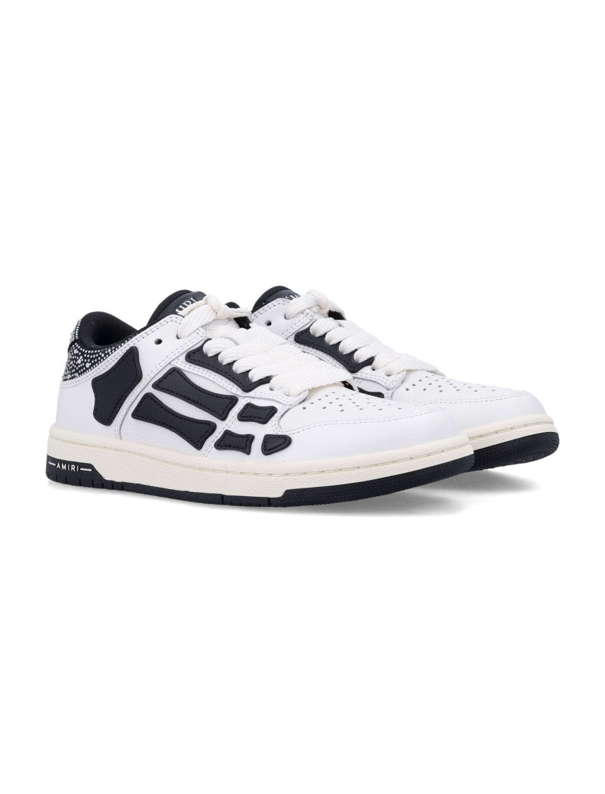 Crystal Satin Skel Top Low Woman's Sneakers