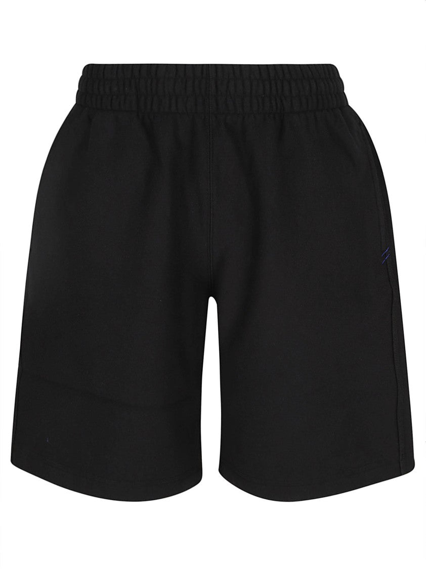 Relaxed Black Cotton Shorts